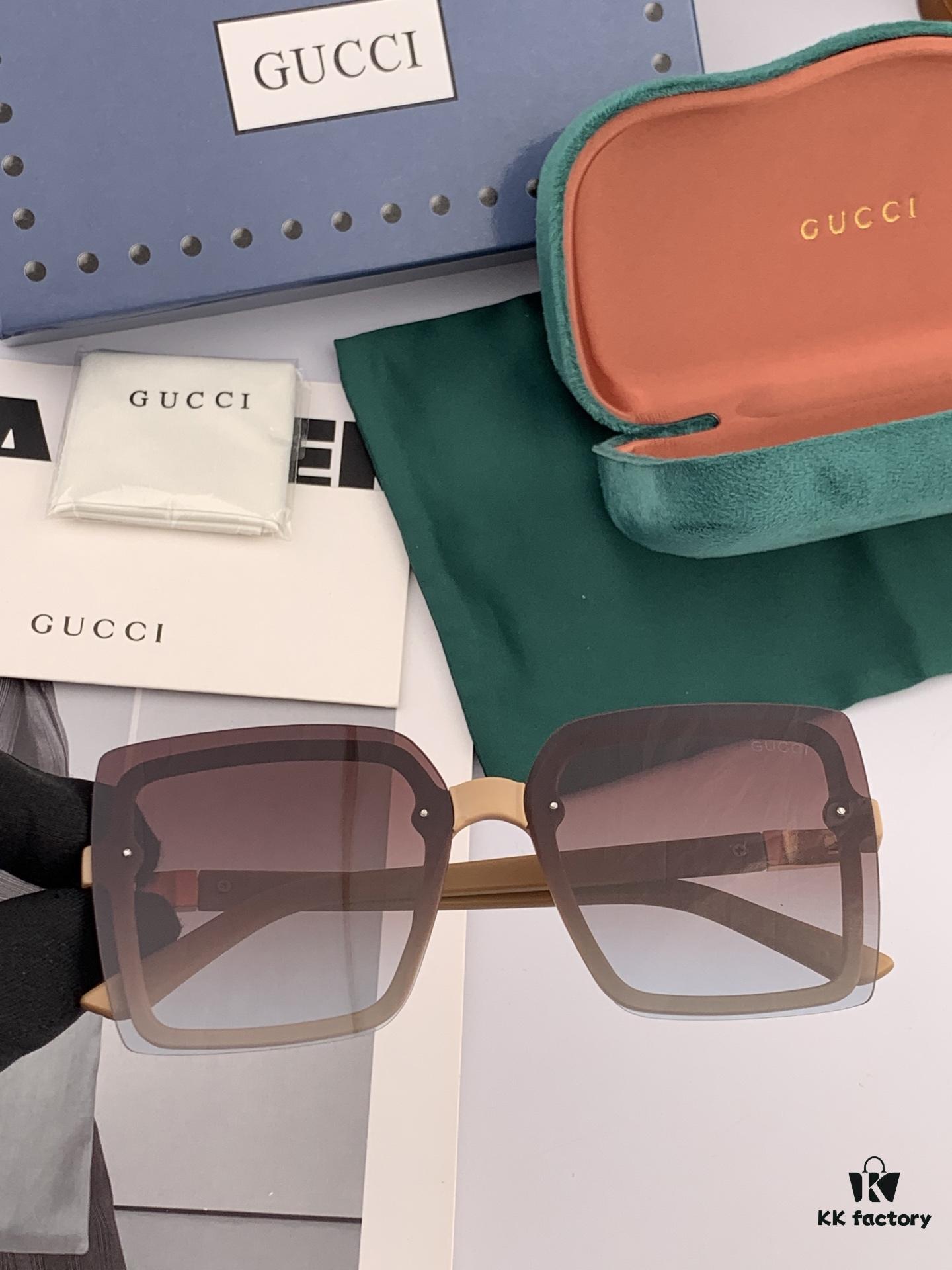 TR Polarized Series Gucci Classic Square Frame Design, Universal Fit for All Face Shapes, Stylish with Coats or Dresses, Polarized Lenses for UV Protection, Model: G9222 Sunglasses