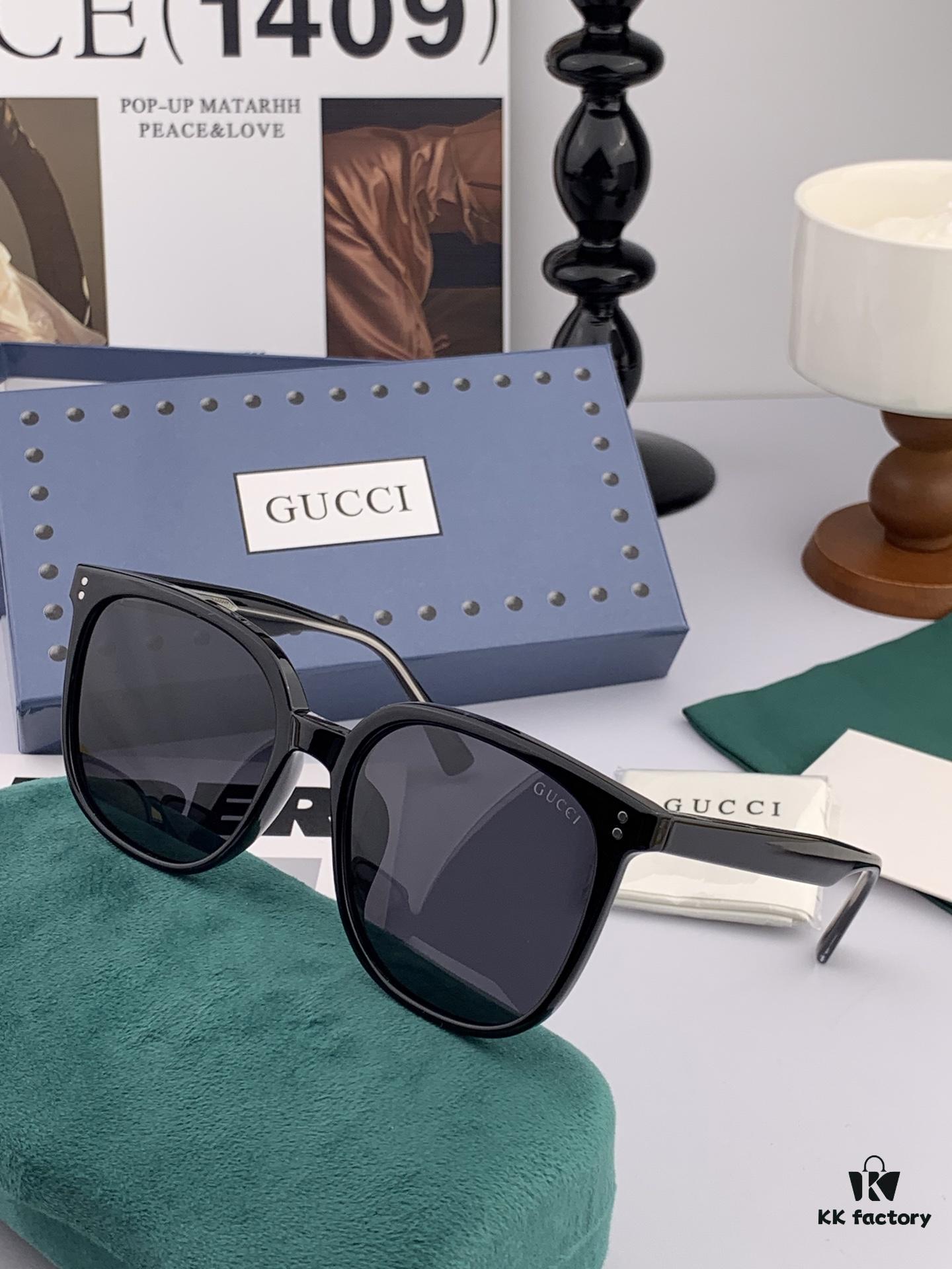 GUCCI GG Round Frame Sunglasses, G3369 Model, Perfect Quality, Unique Design, Unisex Style for Men and Women, Fashionable and Versatile, Featured at Fashion Week