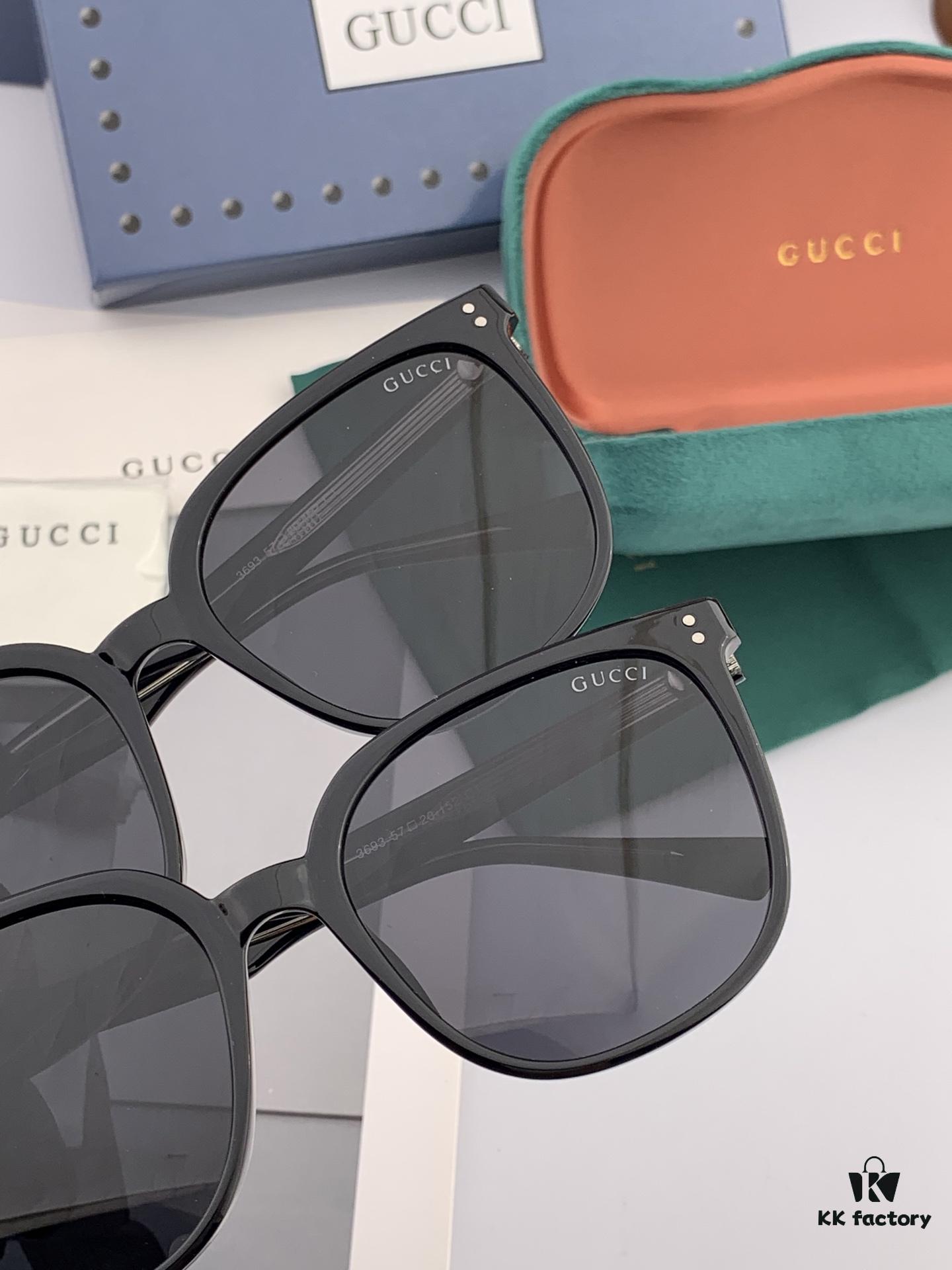 GUCCI GG Round Frame Sunglasses, G3369 Model, Perfect Quality, Unique Design, Unisex Style for Men and Women, Fashionable and Versatile, Featured at Fashion Week