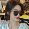 Gucci Classic Square Frame Sunglasses, Flattering on All Face Shapes, Polarized Nylon Lenses for UV Protection, Model: G2935