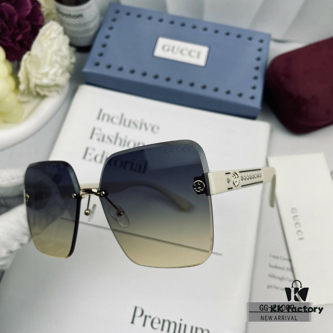 Italian Gucci - GUCCI, Polarized HD Resin Lenses, TR Frame Lightweight and Comfortable, Size: 57-16-148, New Model GG Sunglasses for Driving and Travel