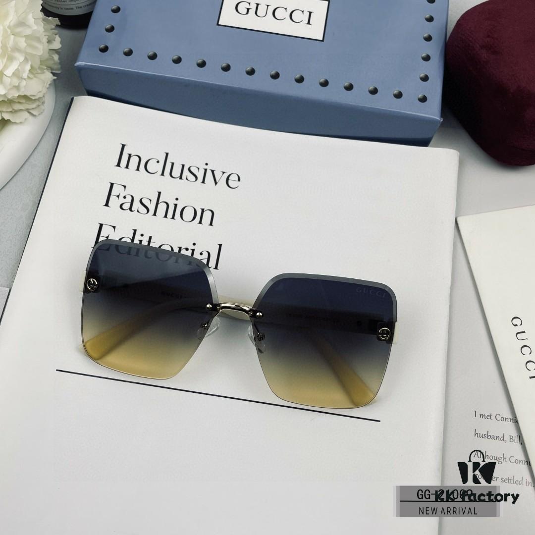 Italian Gucci - GUCCI, Polarized HD Resin Lenses, TR Frame Lightweight and Comfortable, Size: 57-16-148, New Model GG Sunglasses for Driving and Travel