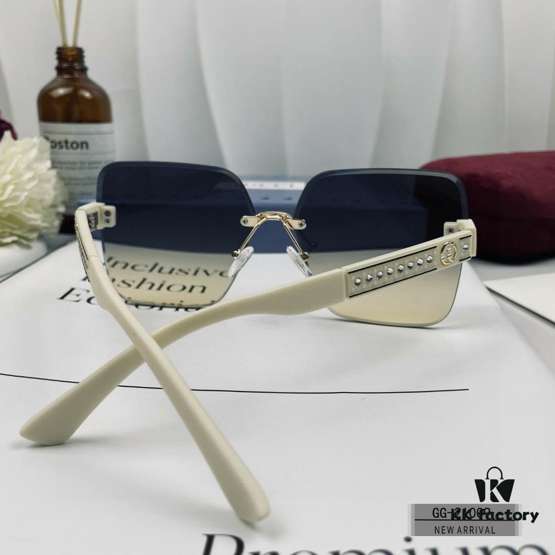 Italian Gucci - GUCCI, Polarized HD Resin Lenses, TR Frame Lightweight and Comfortable, Size: 57-16-148, New Model GG Sunglasses for Driving and Travel