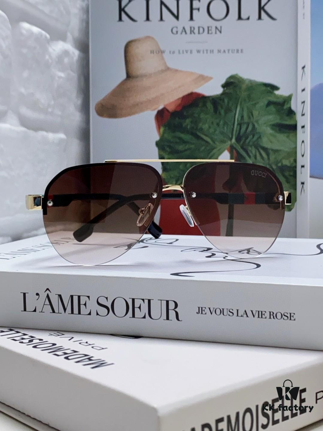 Gucci 2025 New Men's Driving Sunglasses, HD Polarized Aviator Shades, Premium and Stylish Eyewear