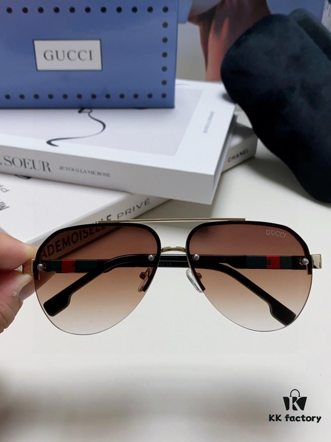 Gucci 2025 New Men's Driving Sunglasses, HD Polarized Aviator Shades, Premium and Stylish Eyewear