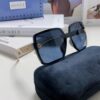Gucci New Large-Frame Sunglasses for Women, Slimming Fashionable UV-Protective Square Sunglasses, Street-Style Vacation Eyewear
