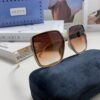 Gucci New Large-Frame Sunglasses for Women, Slimming Fashionable UV-Protection Square Sunglasses, Streetwear Style Vacation Eyewear