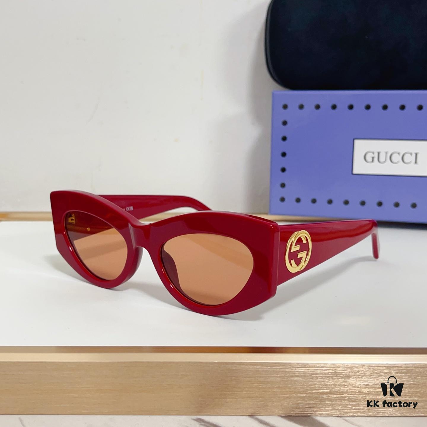 135 GUCCI GG1843S Cruise 25 Sunglasses, Cat-Eye Frame with Interlocking G Detail, Size 53-20-140