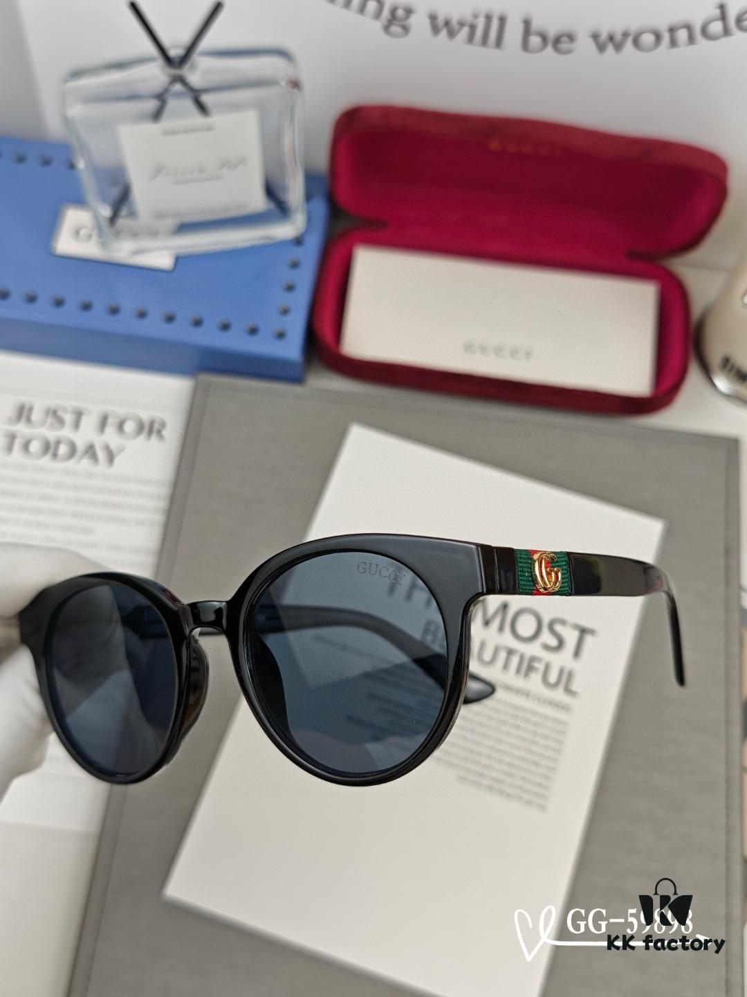 GUCCI Italy - Polarized HD Resin Lens Sunglasses with TR Frame, Lightweight and Comfortable Wear, Model 59898