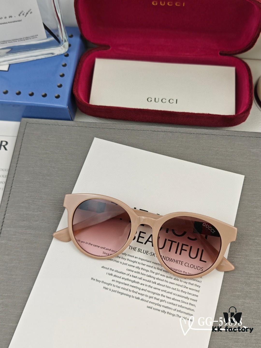 GUCCI Italy - Polarized HD Resin Lens Sunglasses with TR Frame, Lightweight and Comfortable Wear, Model 59898