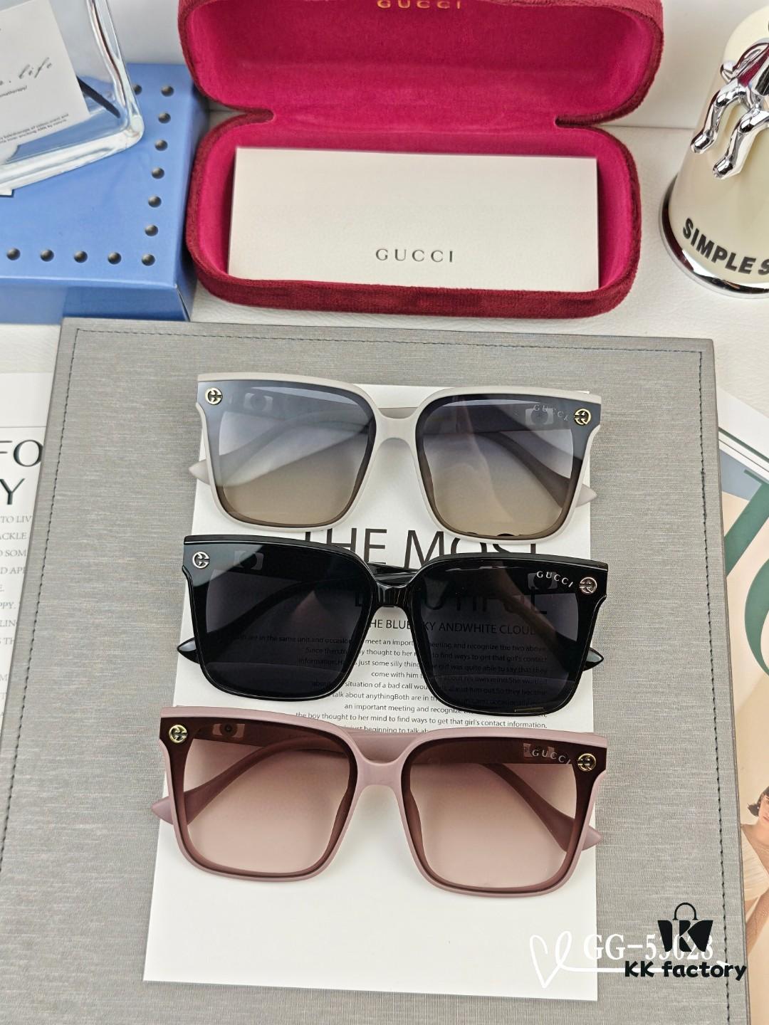 GUCCI Italy - Polarized TR Lightweight Sunglasses with HD Resin Lenses, Model 53028, Size 57-16-148