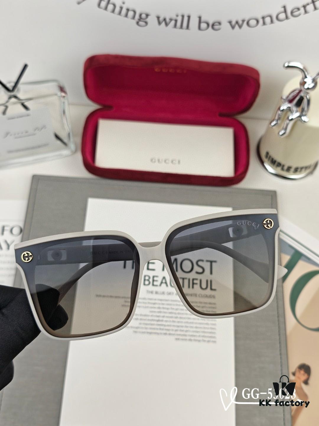 GUCCI Italy - Polarized TR Lightweight Sunglasses with HD Resin Lenses, Model 53028, Size 57-16-148