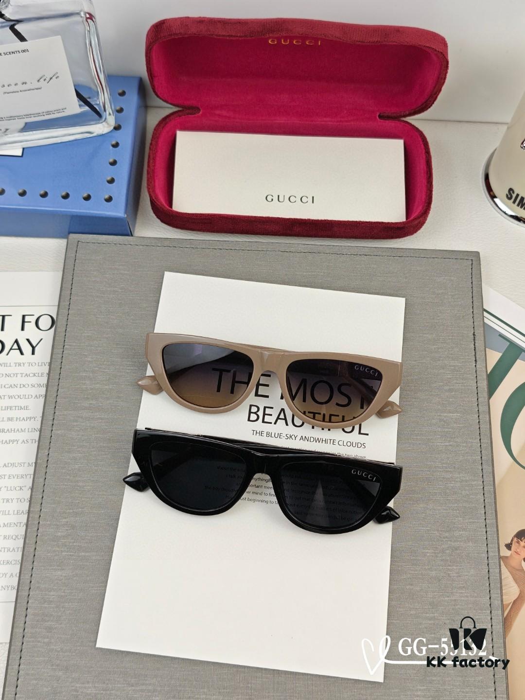 GUCCI Italy - Polarized TR Lightweight Sunglasses with High-Definition Resin Lenses, Model 55132, Size 57-16-148