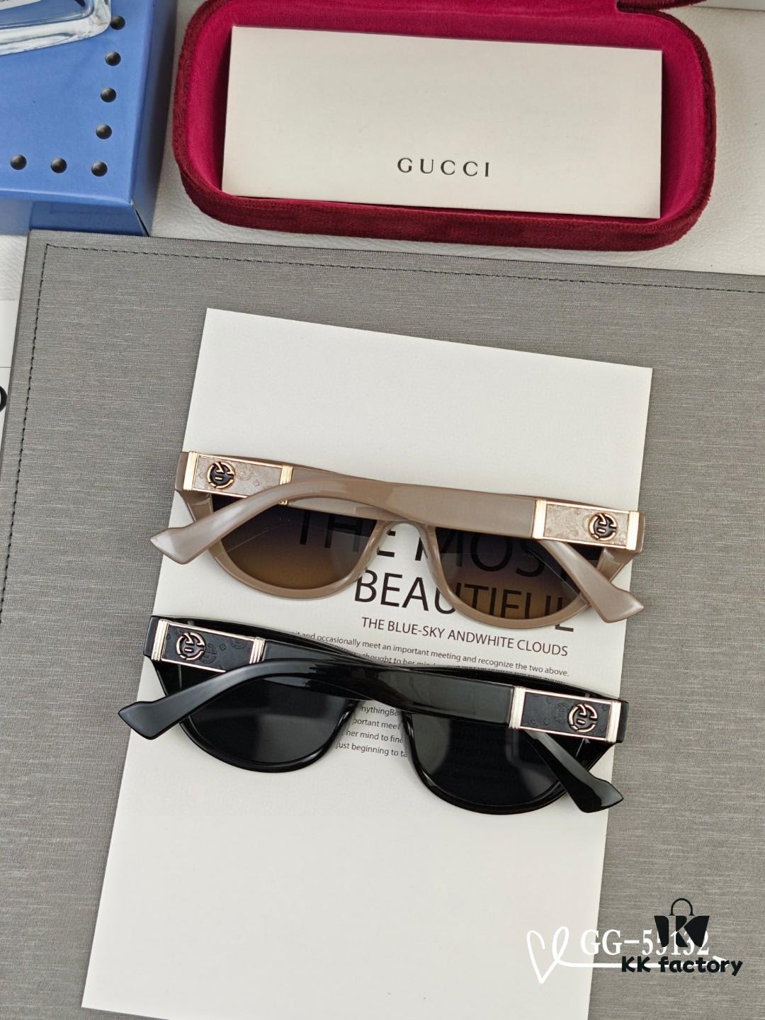 GUCCI Italy - Polarized TR Lightweight Sunglasses with High-Definition Resin Lenses, Model 55132, Size 57-16-148