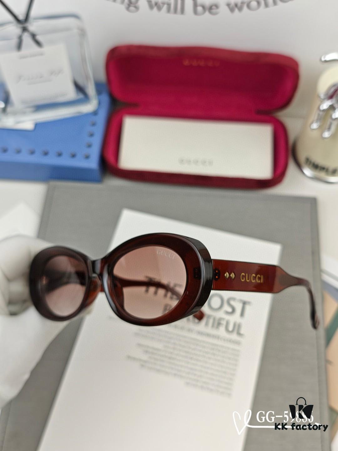 GUCCI Italy - Polarized HD Resin Lenses with TR Frame Lightweight Sunglasses, Model 59886, Size: 57-16-148