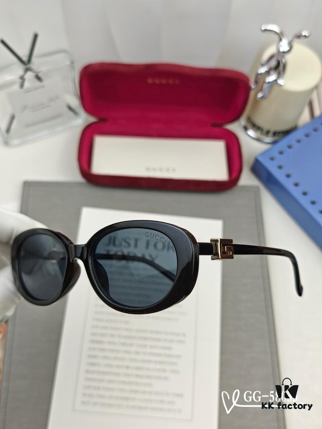 GUCCI Italy - Polarized HD Resin Lenses, Lightweight TR Frame Sunglasses, Model: 58053, Size: 57-16-148