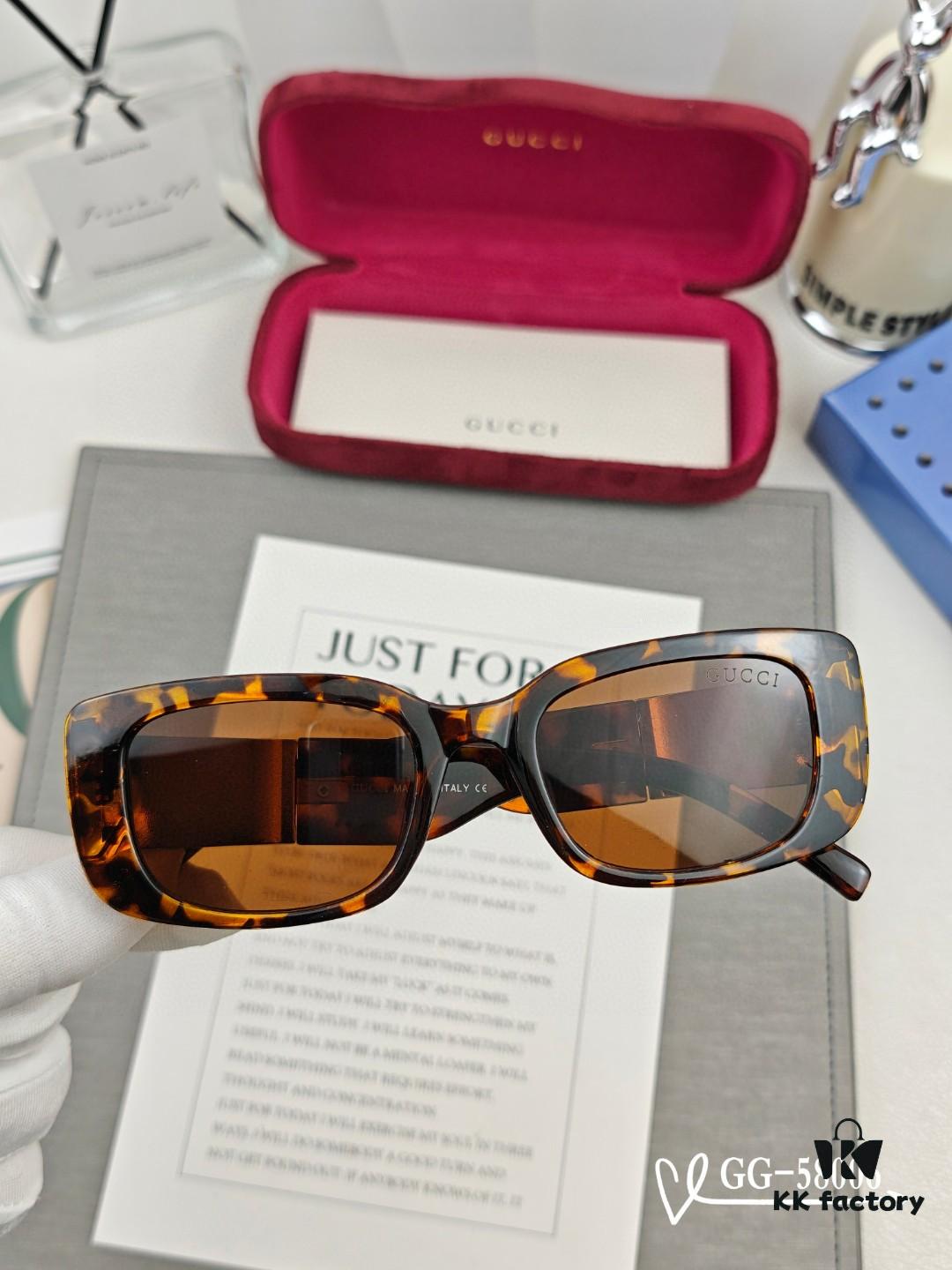 GUCCI Italy - Polarized TR Lightweight Sunglasses with High-Definition Resin Lenses, Model 58006, Size 57-16-148