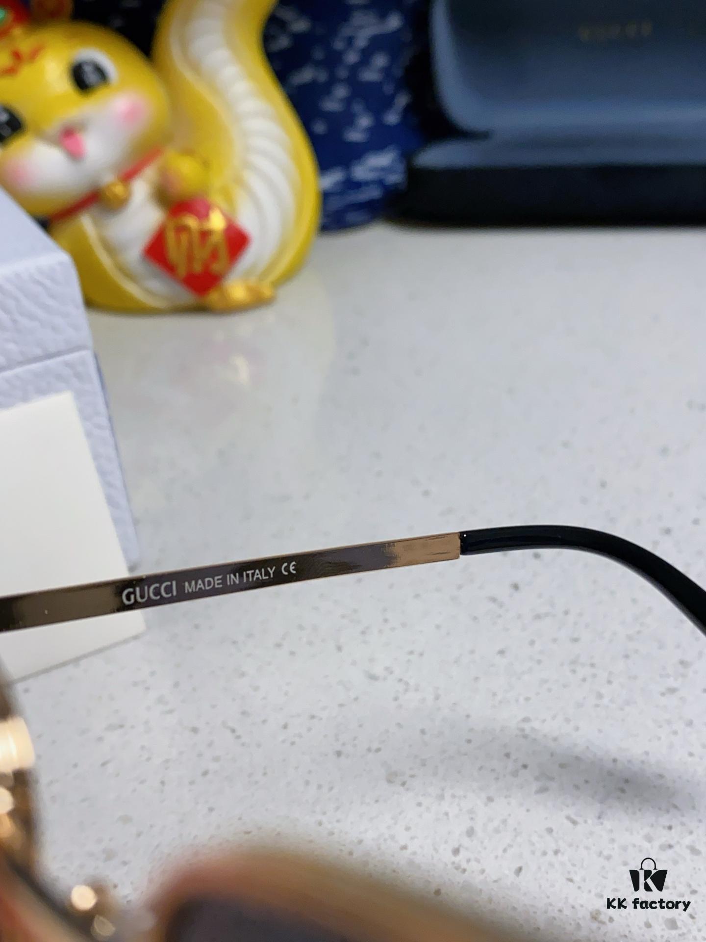 Gucci 2025 New Unisex Cat-Eye Sunglasses, Stylish Plastic and Metal Fashion Shades, GG1457S