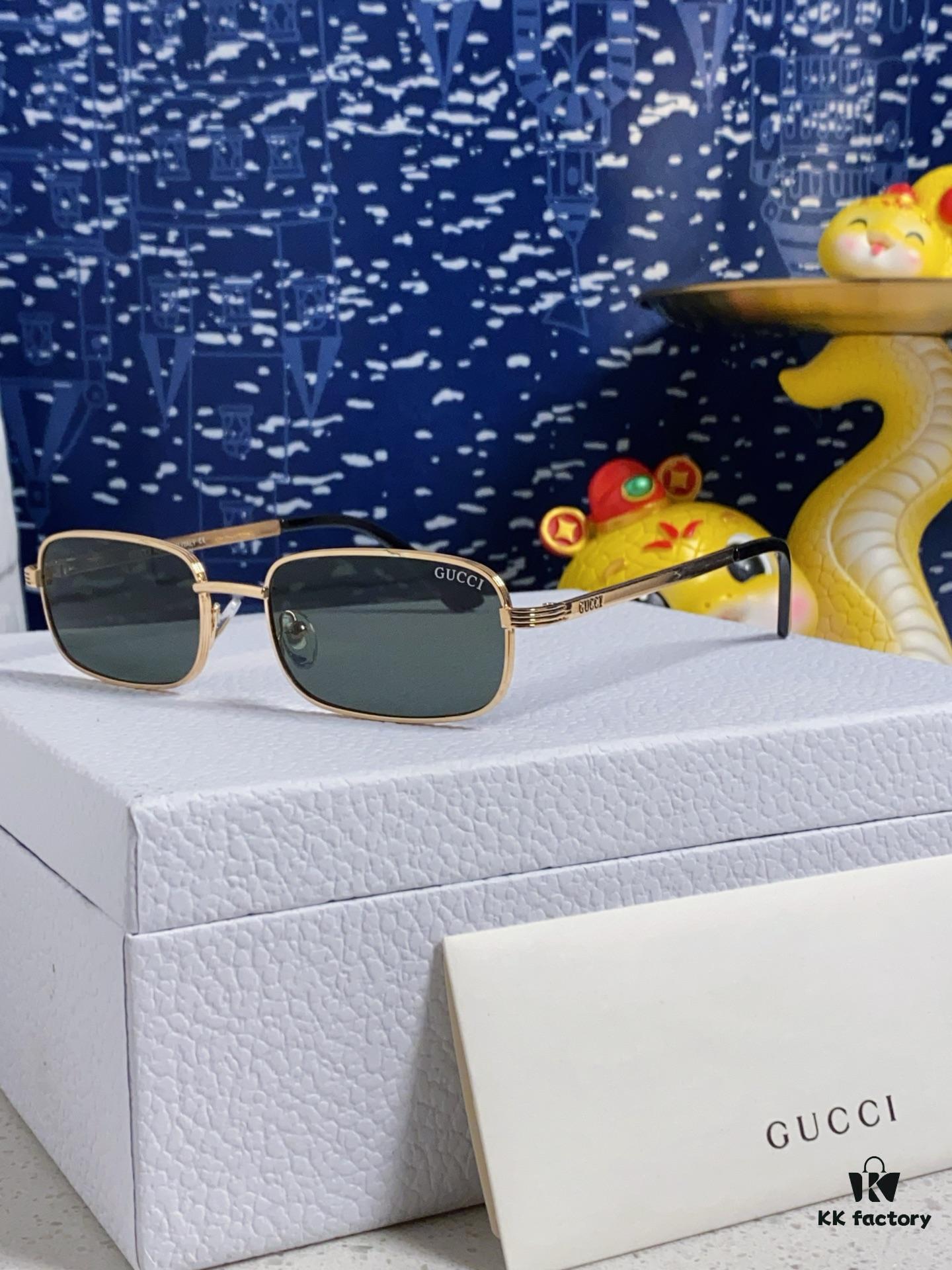 Gucci 2025 New Unisex Cat-Eye Sunglasses, Stylish Plastic and Metal Fashion Sunglasses GG1457S