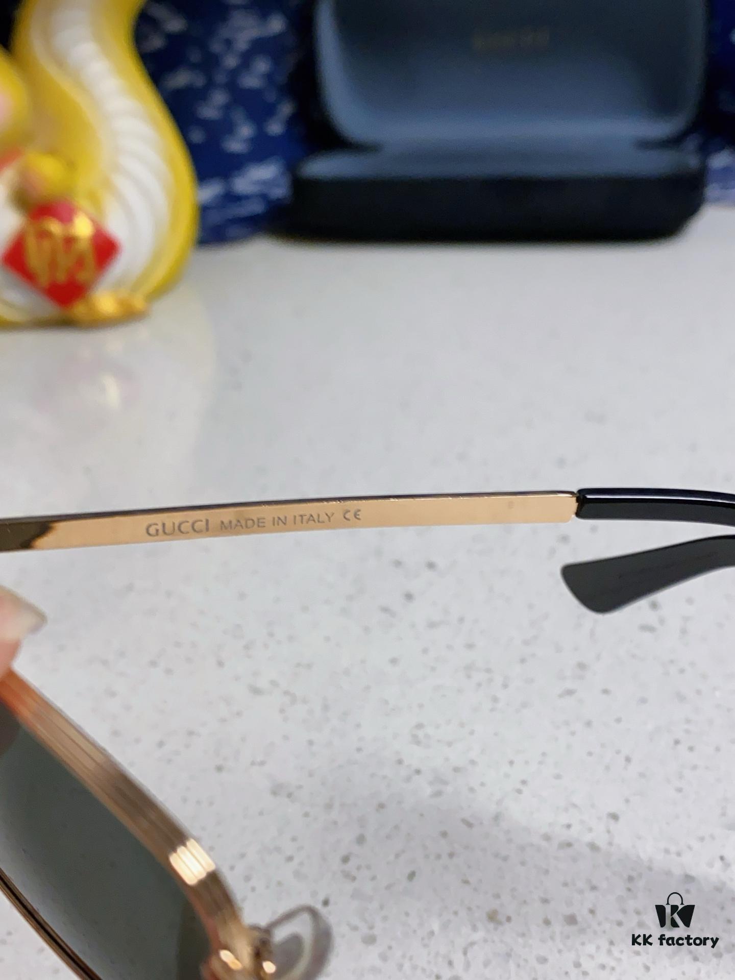 Gucci 2025 New Unisex Cat-Eye Sunglasses, Stylish Plastic and Metal Fashion Sunglasses GG1457S