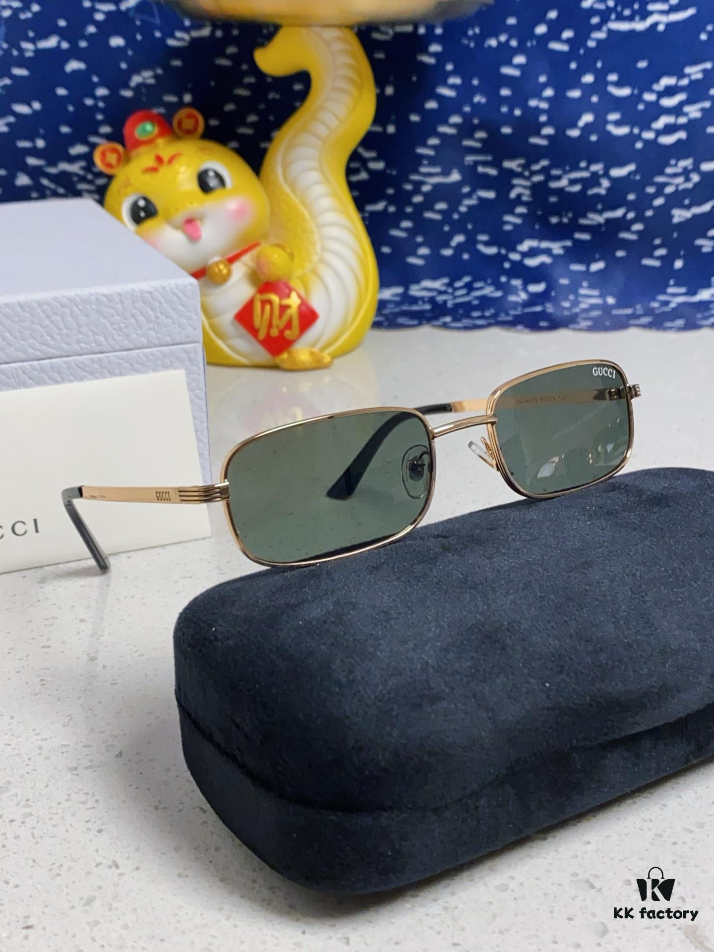 Gucci 2025 New Unisex Cat-Eye Sunglasses, Stylish Plastic and Metal Fashion Sunglasses GG1457S