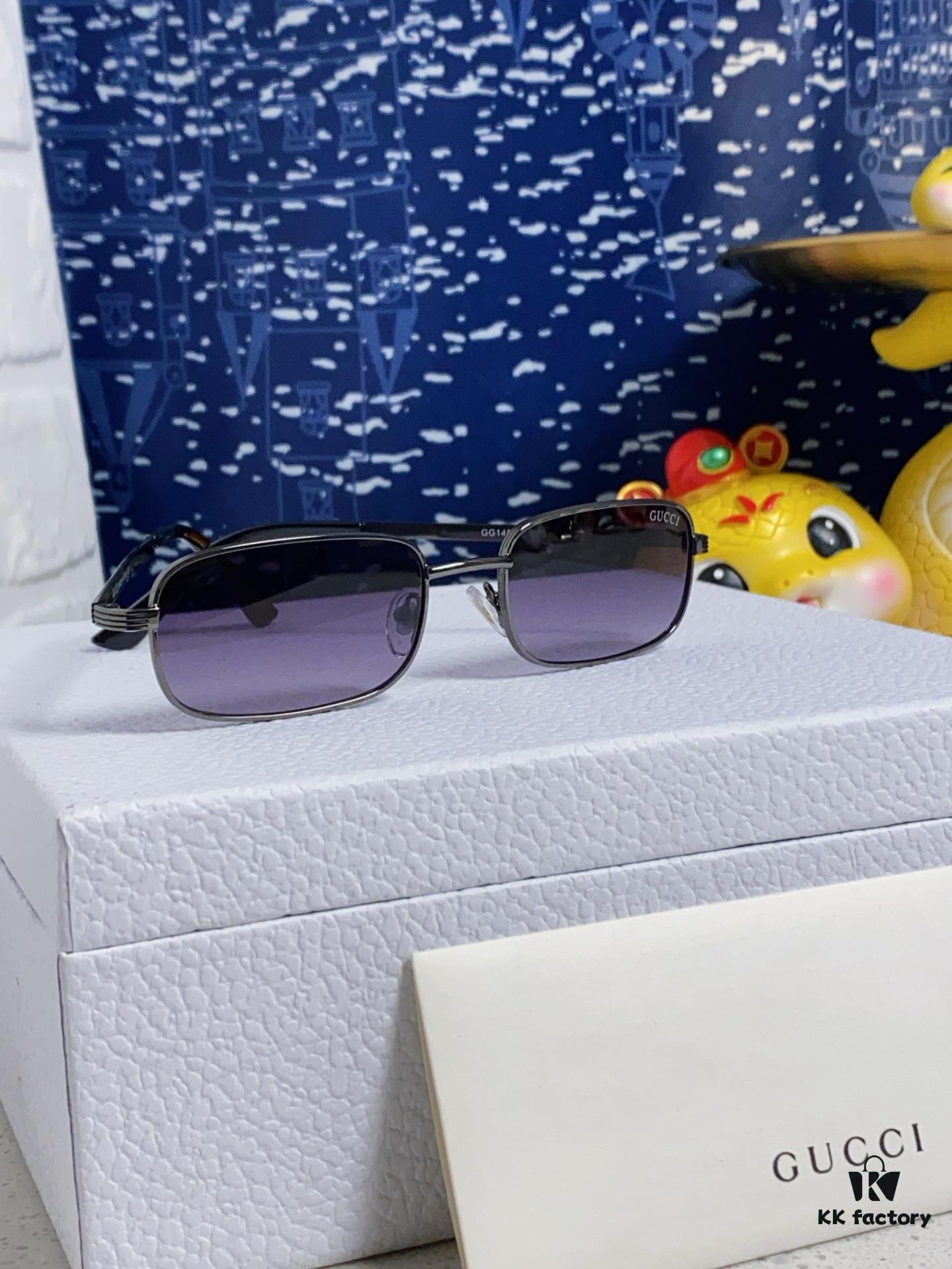 Gucci 2025 New Unisex Cat-Eye Sunglasses, Stylish Plastic and Metal Fashion Sunglasses GG1457S