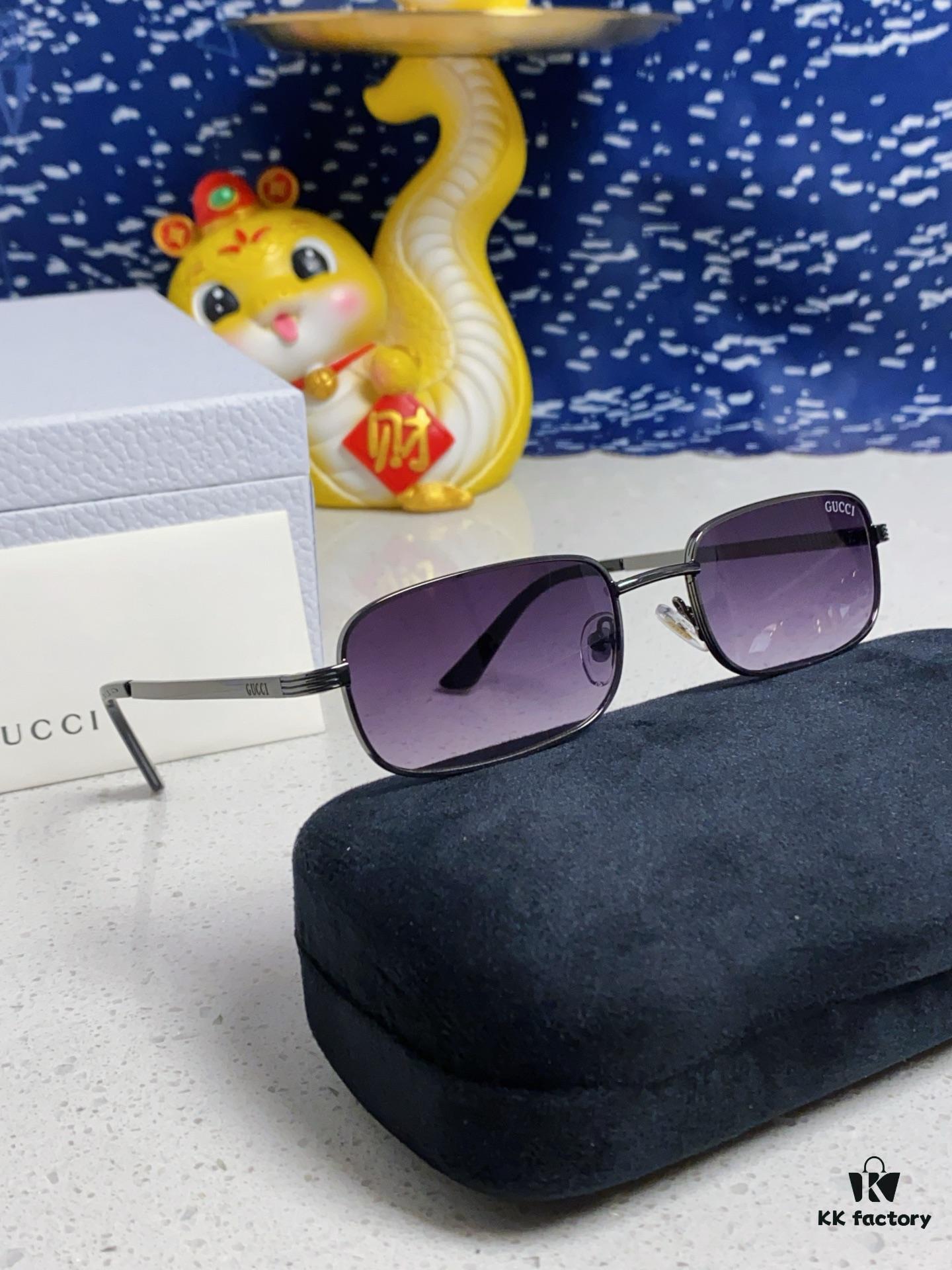 Gucci 2025 New Unisex Cat-Eye Sunglasses, Stylish Plastic and Metal Fashion Sunglasses GG1457S