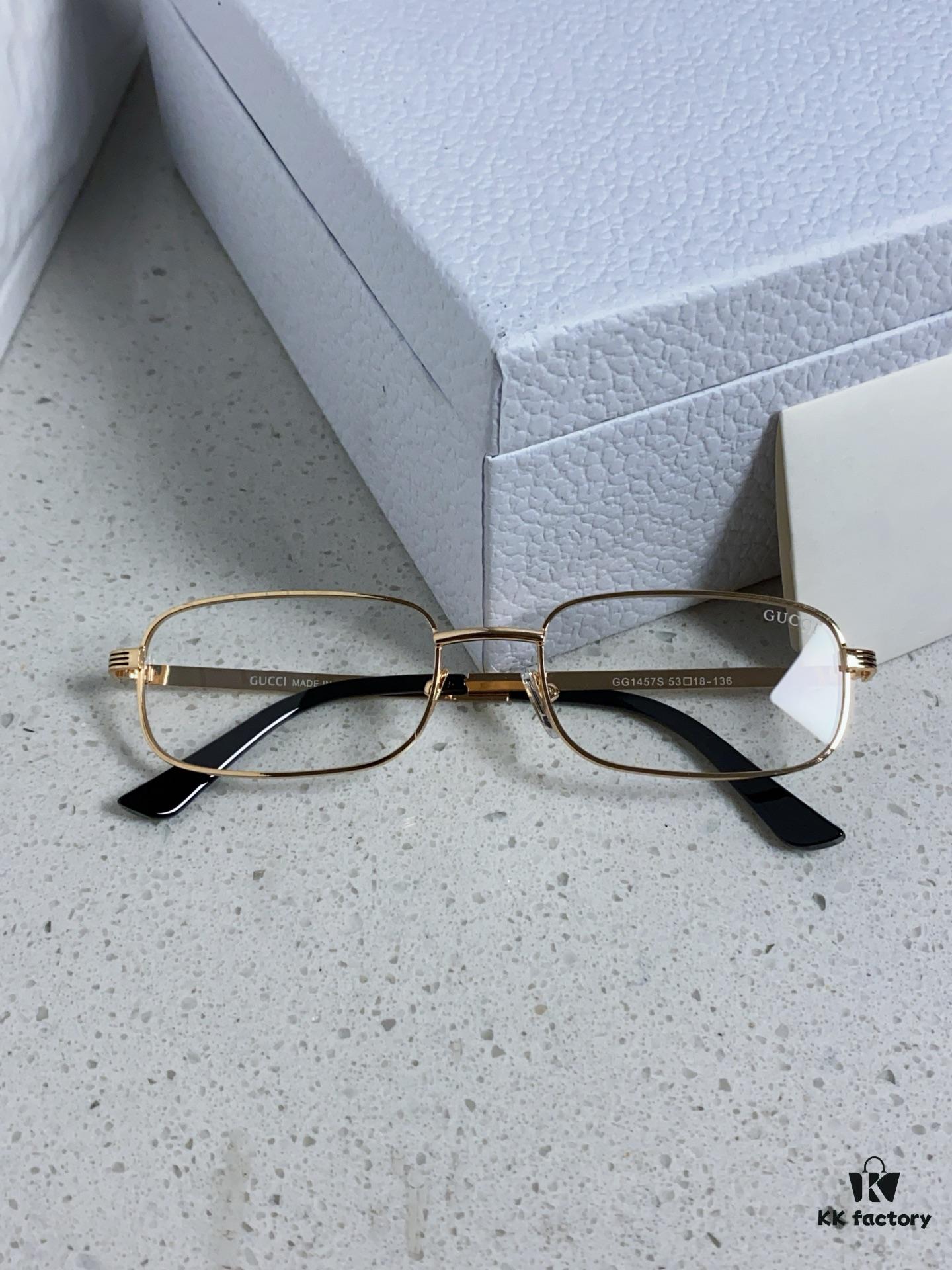 Gucci 2025 New Unisex Cat-Eye Sunglasses, Stylish Plastic and Metal Fashion Sunglasses GG1457S