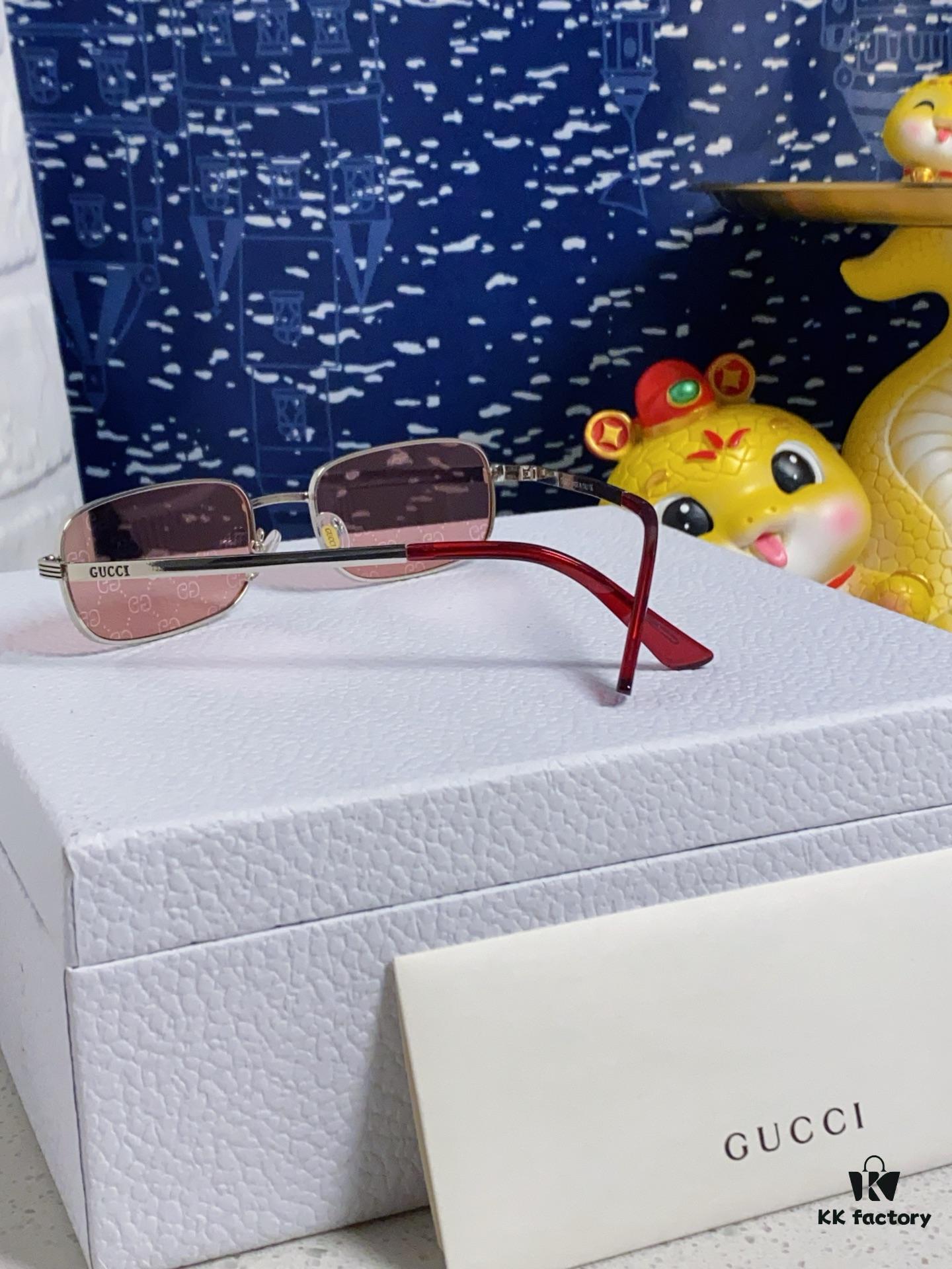 Gucci 2025 New Unisex Cat-Eye Sunglasses, Stylish Plastic and Metal Fashion Shades, Model GG1457S