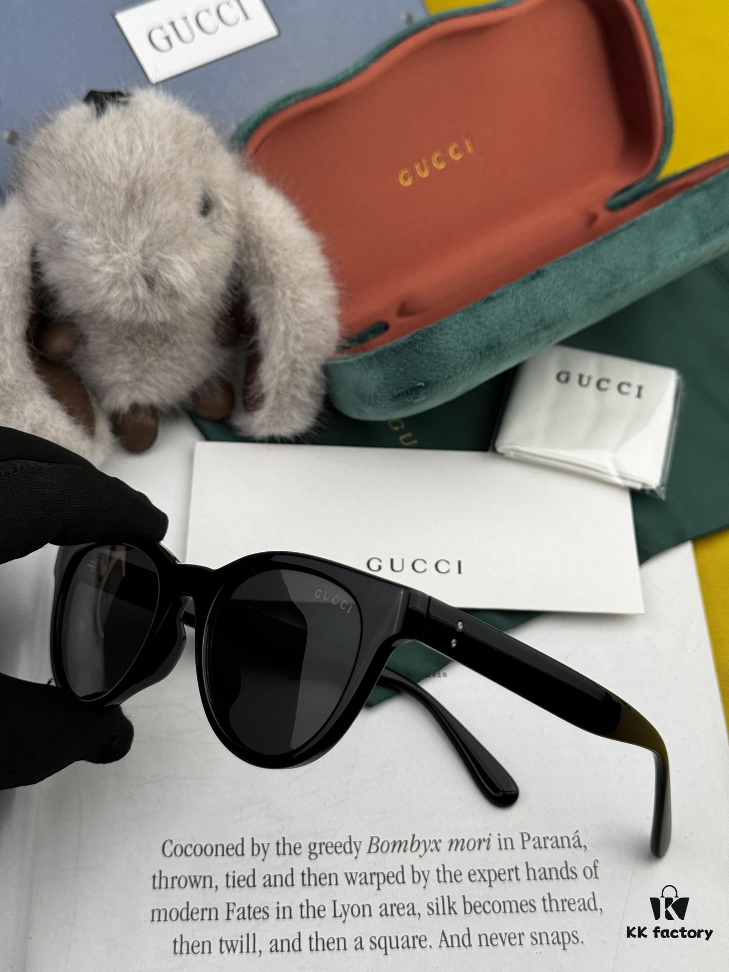 GUCCI 2025 Spring New Arrival Trendy Best-Selling Fashion Small-Frame Polarized Sunglasses High Quality Comfortable Wear Influencer Style Shades Model: G3905