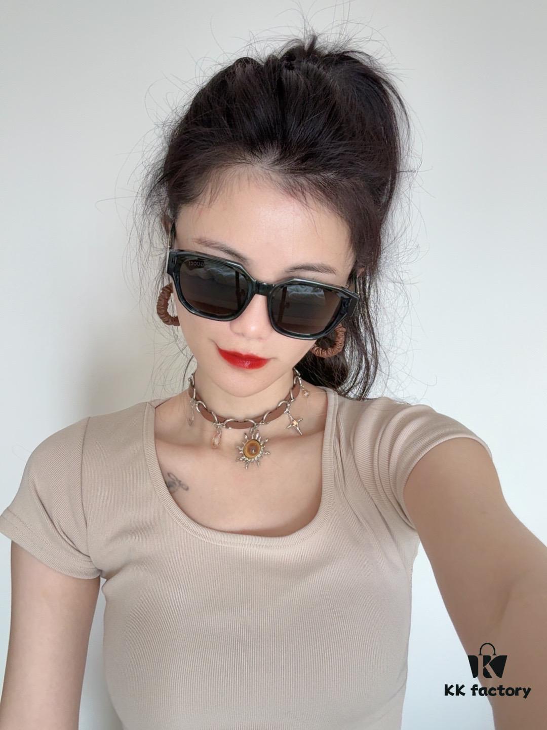 【GUCCI】2025 Spring New Arrival Trendy Fashion Square Sunglasses High Quality Comfortable Wear Influencer Style Shades Model: G0232