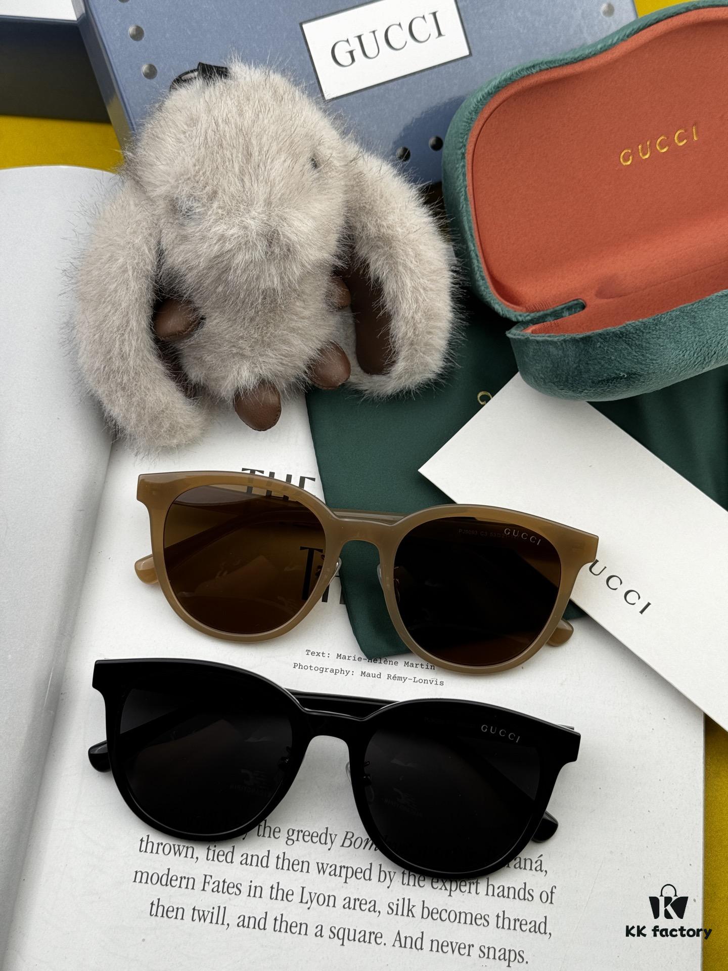 GUCCI - Polarized Sunglasses 2025 Spring New Arrival Trendy Bestseller Fashion Round Frame Polarized Sunglasses High Quality Comfortable Wear Influencer Style Women's HD Polarized Sunglasses 🕶️ High-Quality TR Frame Model: G3909 Eyeglasses Sunglasses