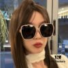 GUCCI GG Round Frame Sunglasses, Perfect Quality, Unique Design, Unisex Style, Suitable for All Face Shapes, Fashionable and Versatile, Couples' Sunglasses
