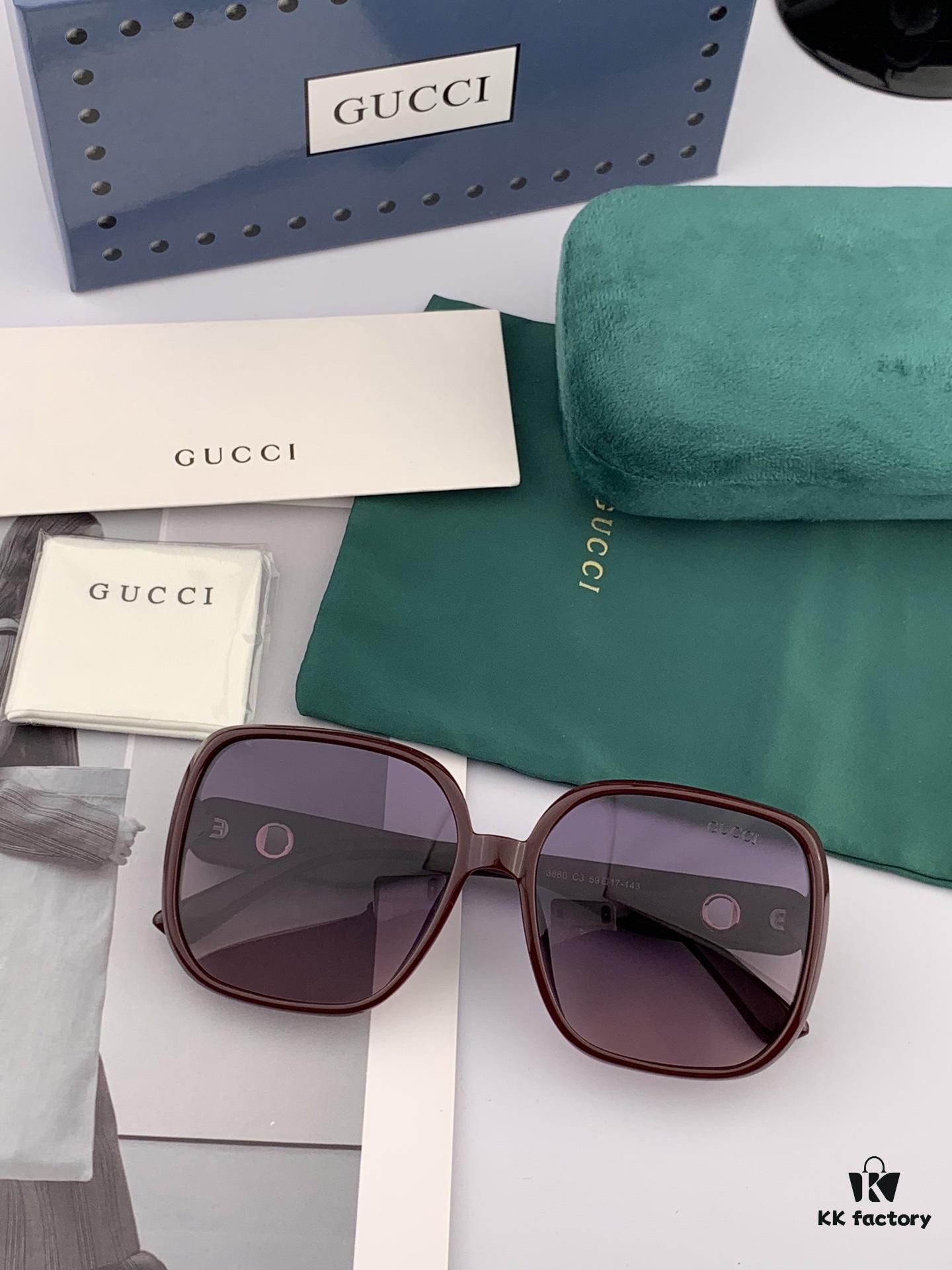 GUCCI GG Round Frame Sunglasses, Perfect Quality, Unique Design, Unisex Style, Suitable for All Face Shapes, Fashionable and Versatile, Couples' Sunglasses