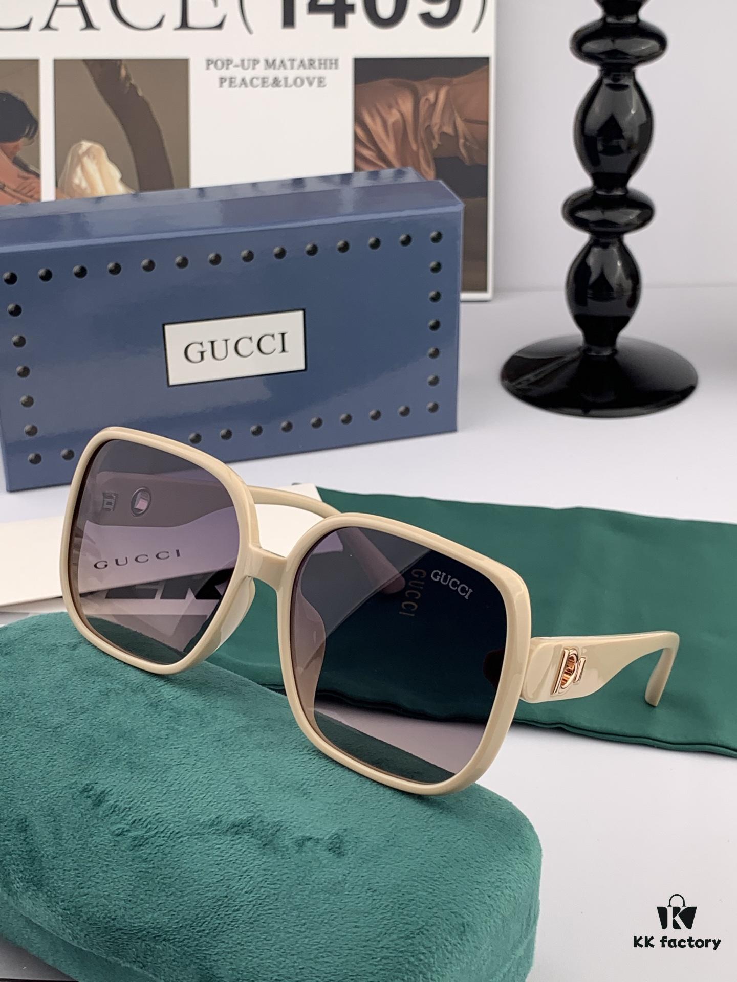 GUCCI GG Round Frame Sunglasses, Perfect Quality, Unique Design, Unisex Style, Suitable for All Face Shapes, Fashionable and Versatile, Couples' Sunglasses