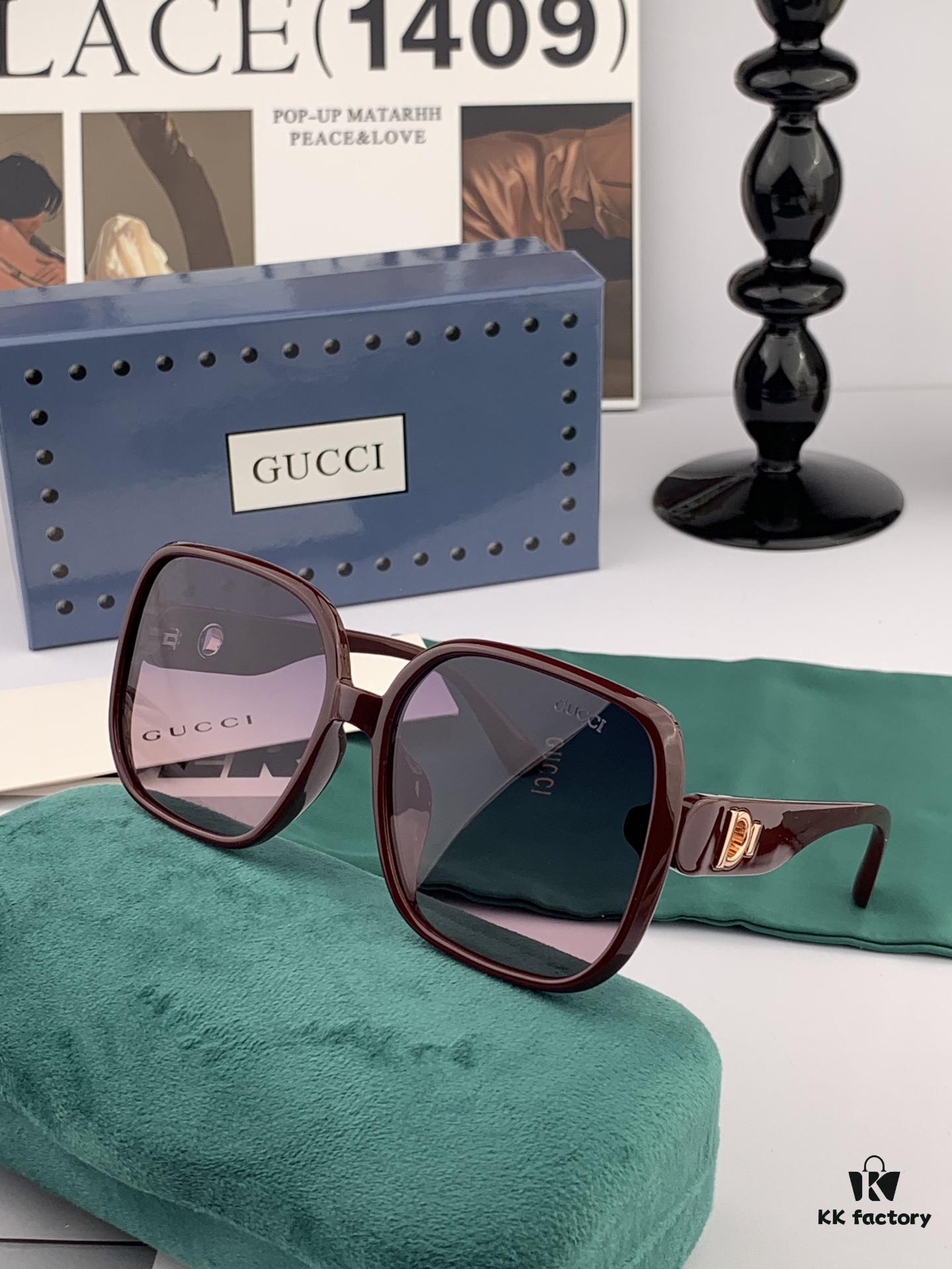 GUCCI GG Round Frame Sunglasses, Perfect Quality, Unique Design, Unisex Style, Suitable for All Face Shapes, Fashionable and Versatile, Couples' Sunglasses