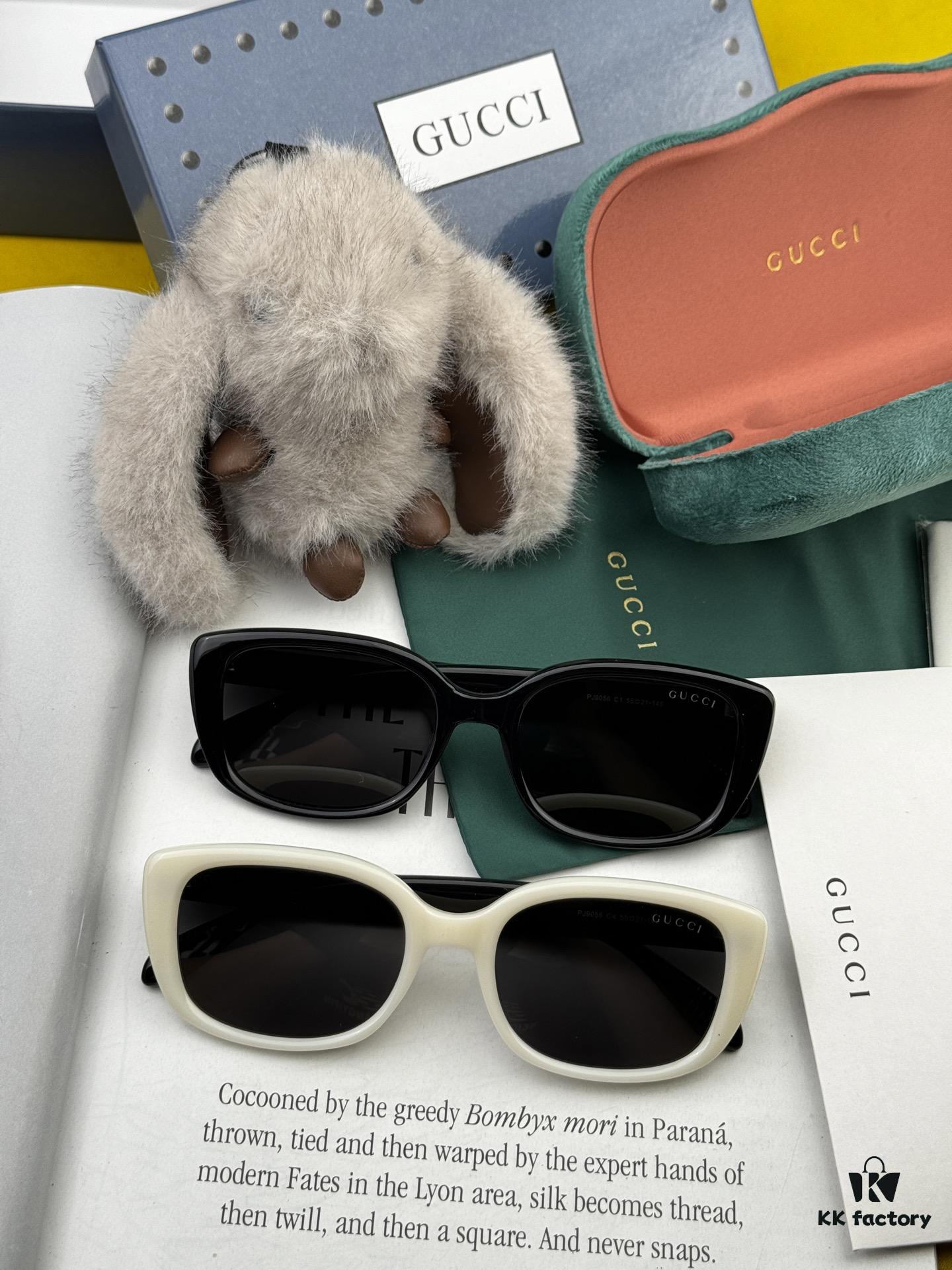 GUCCI - Polarized Sunglasses 2025 Spring New Arrival Trendy Fashion Small Frame Polarized Sunglasses High-Quality Comfortable Wear Influencer Style Sunglasses for Women HD Polarized Lens