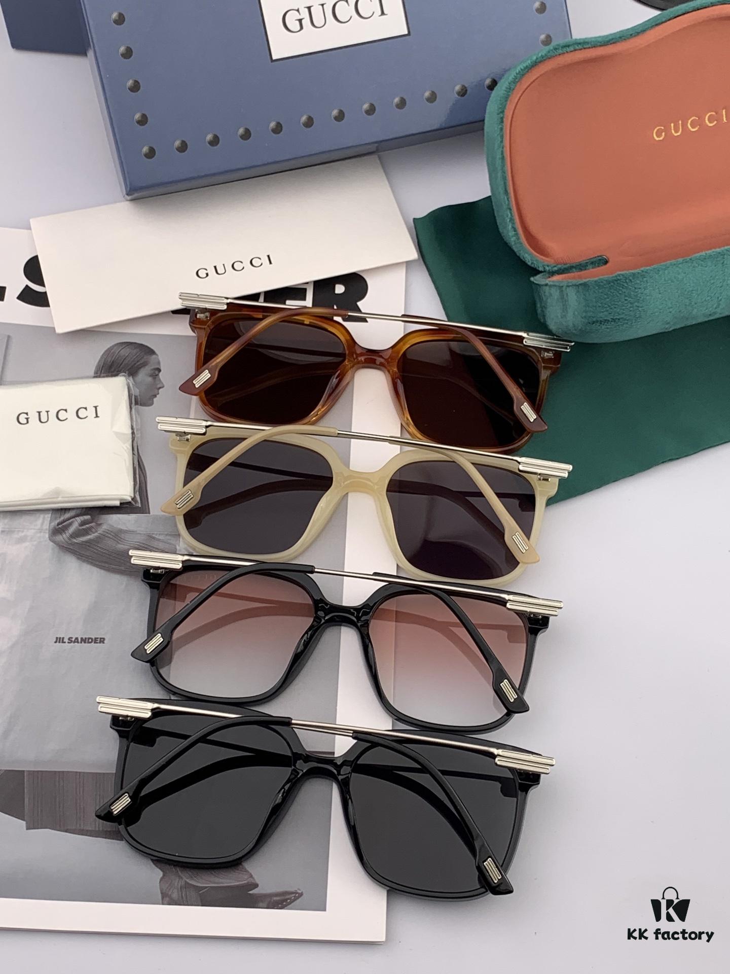GUCCI 2025 Spring New Arrival Trendy Fashion Square Polarized Sunglasses High-Quality Comfortable Wearable Influencer Style Nylon Polarized Sunglasses for Women 🕶️ High-Quality TR Frame Model: G7108