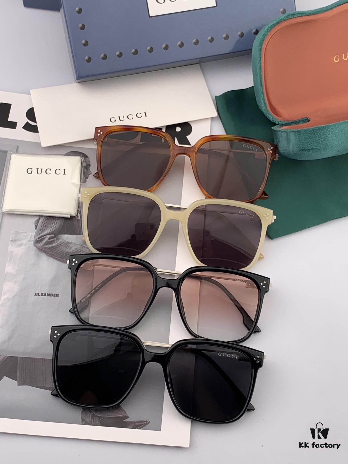 GUCCI 2025 Spring New Arrival Trendy Fashion Square Polarized Sunglasses High-Quality Comfortable Wearable Influencer Style Nylon Polarized Sunglasses for Women 🕶️ High-Quality TR Frame Model: G7108