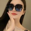GUCCI 2025 Spring New Arrival Trendy Fashion Round Frame Polarized Sunglasses High-Quality Lightweight TR Frame Women's HD Thickened Polarized Sunglasses
