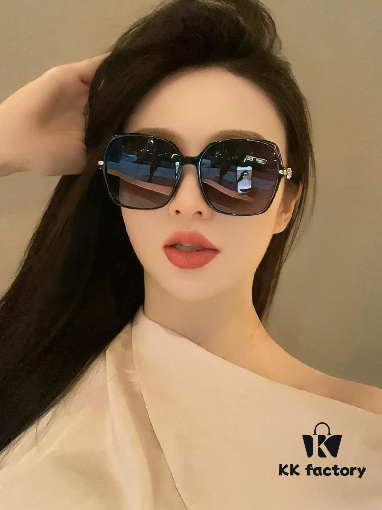 GUCCI 2025 Spring New Arrival Trendy Fashion Round Frame Polarized Sunglasses High-Quality Lightweight TR Frame Women's HD Thickened Polarized Sunglasses