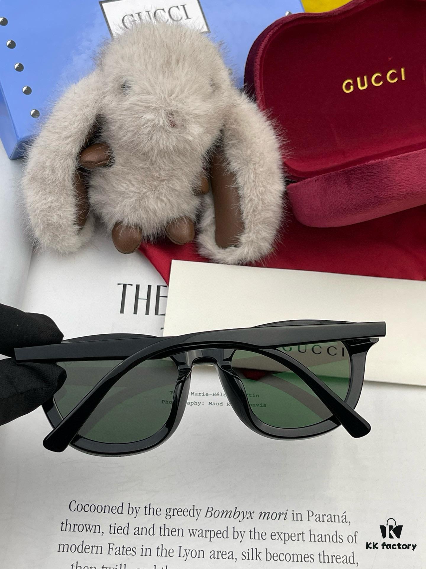 GUCCI 2025 Spring New One-Piece Sunglasses, Oversized Unisex Nylon Frame Shades