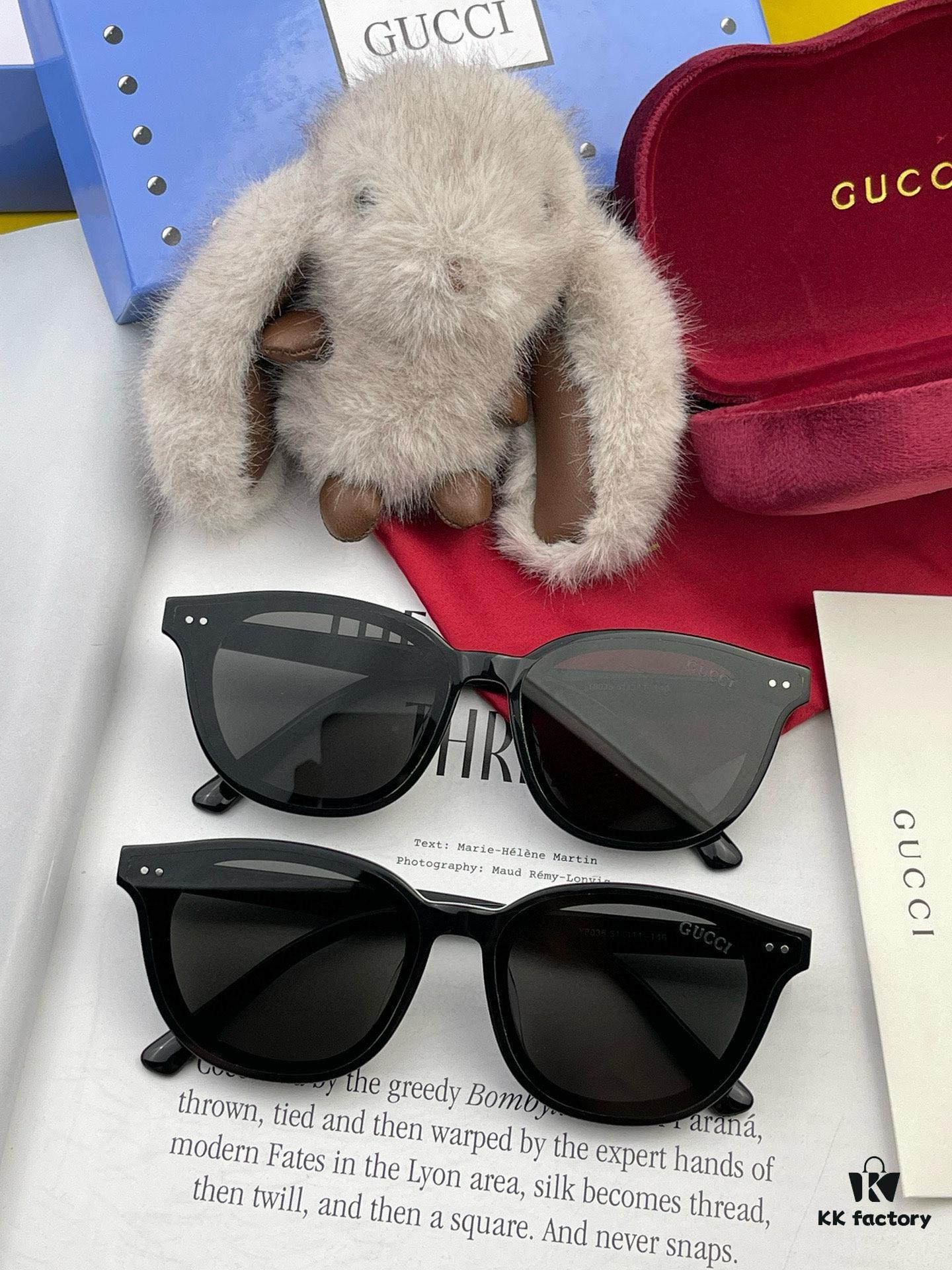 GUCCI 2025 Spring New One-Piece Sunglasses, Oversized Unisex Nylon Frame Shades