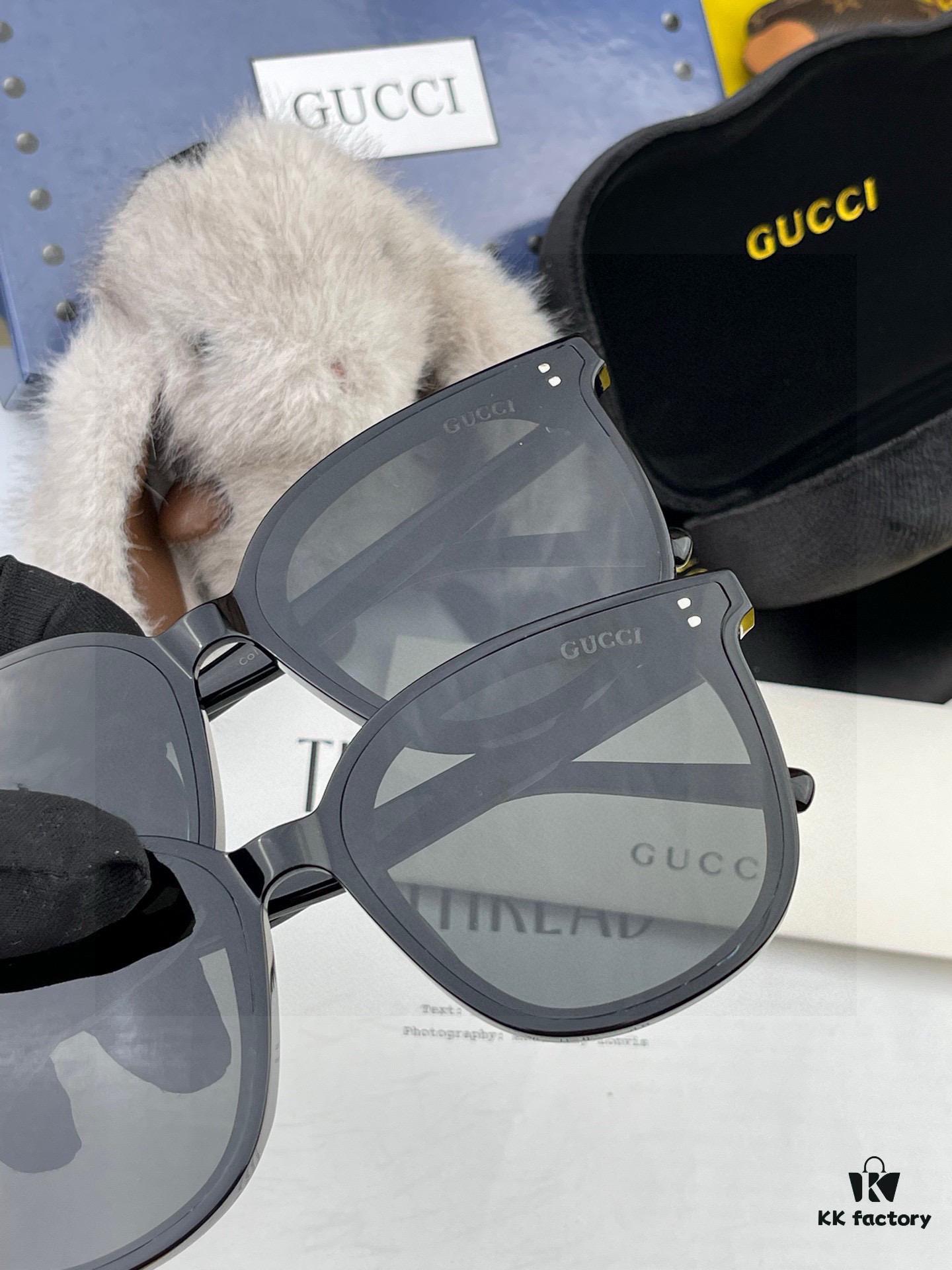 GUCCI 2025 Spring New One-Piece Sunglasses, Oversized Unisex Nylon Sunglasses Model G5603