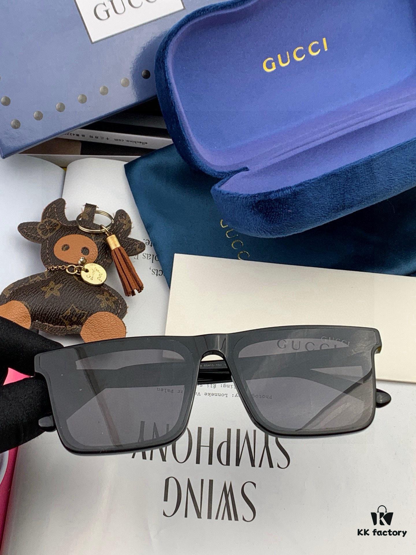 GUCCI 2025 New Spring Unisex Oversized One-Piece Sunglasses