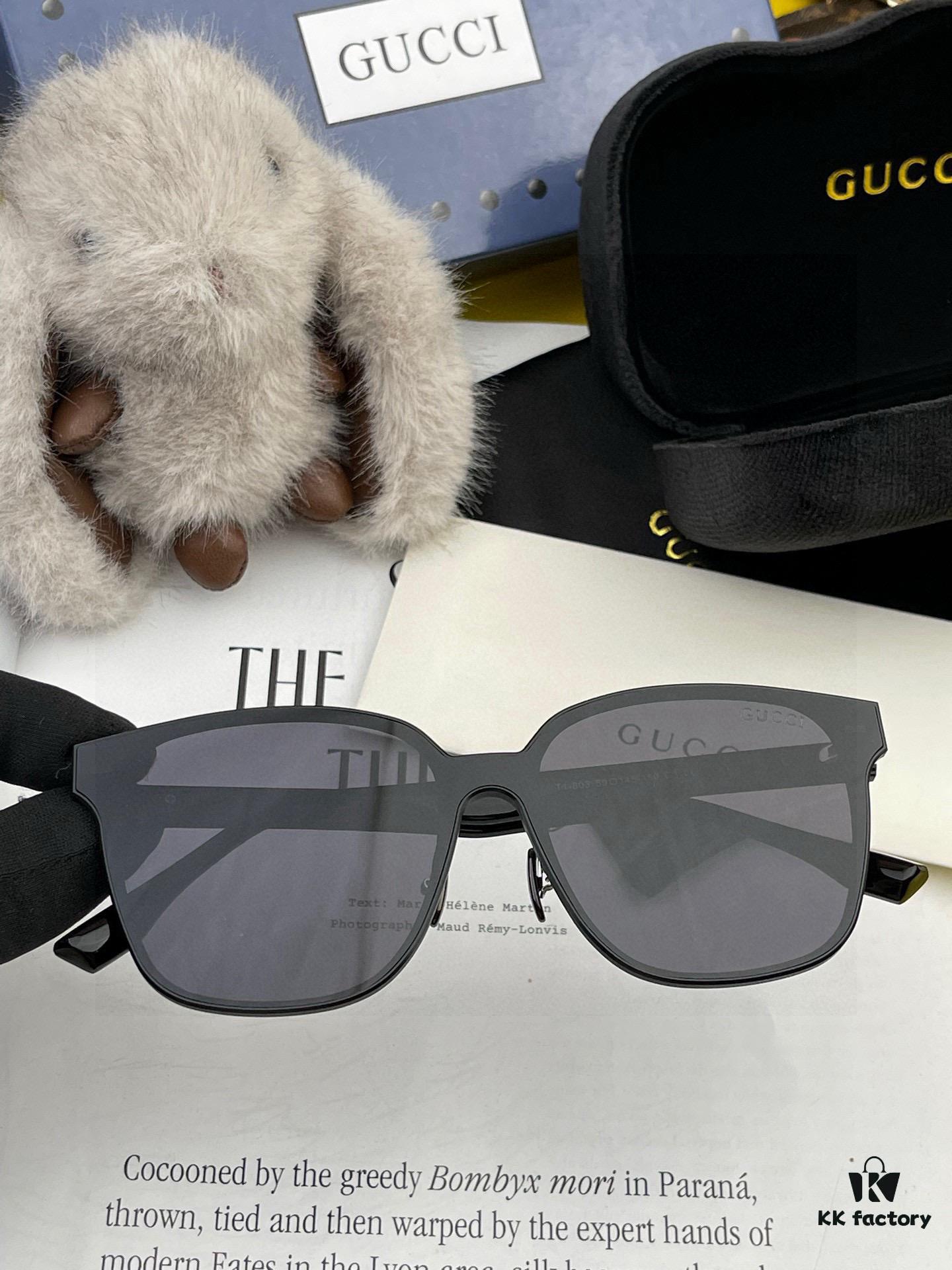 GUCCI 2025 New Spring Unisex Oversized One-Piece Sunglasses G380
