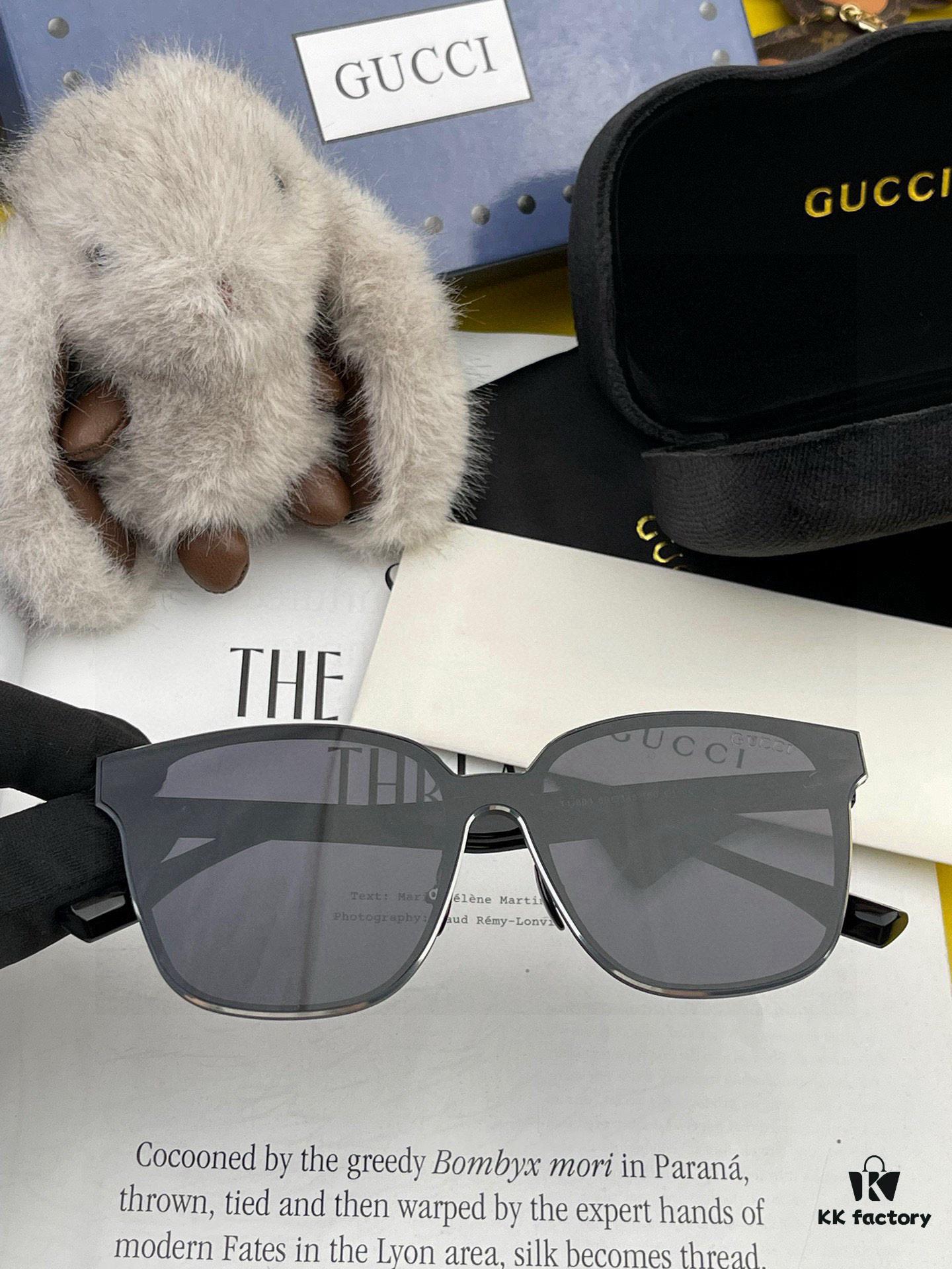 GUCCI 2025 New Spring Unisex Oversized One-Piece Sunglasses G380