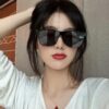 GUCCI 2025 New Spring Launch One-Piece Oversized Sunglasses, Unisex Nylon Frame UV-Protective Shades