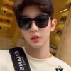 Gucci New Model One-Piece Driving Sunglasses, Must-Have Style for Travel, Popularized by Numerous Celebrities, Unisex Aviator Sunglasses Model: G075
