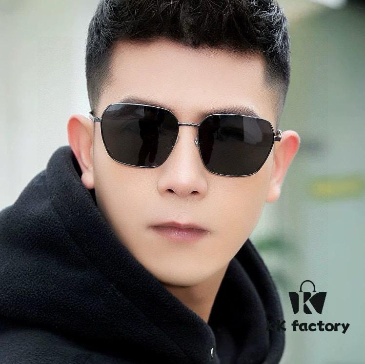 Gucci High-Quality Unisex Sunglasses, Polarized Pilot Style with Imported Polaroid Lenses, UV Protection, Fashionable Oversized Frame for Driving, Fishing, and Outdoor Use, Model: G9862